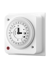 DEWENWILS Immersion Heater Timer, 16A/3680W In-Wall Mechanical Timer for Lights