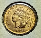 1907 Indian Head Cent Penny MS++ Condition RB Beautiful Coin!