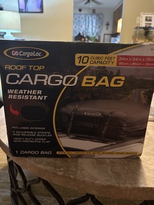 CargoLoc Weather Resistant Roof Top Cargo Bag 10 Cubic Feet Capacity