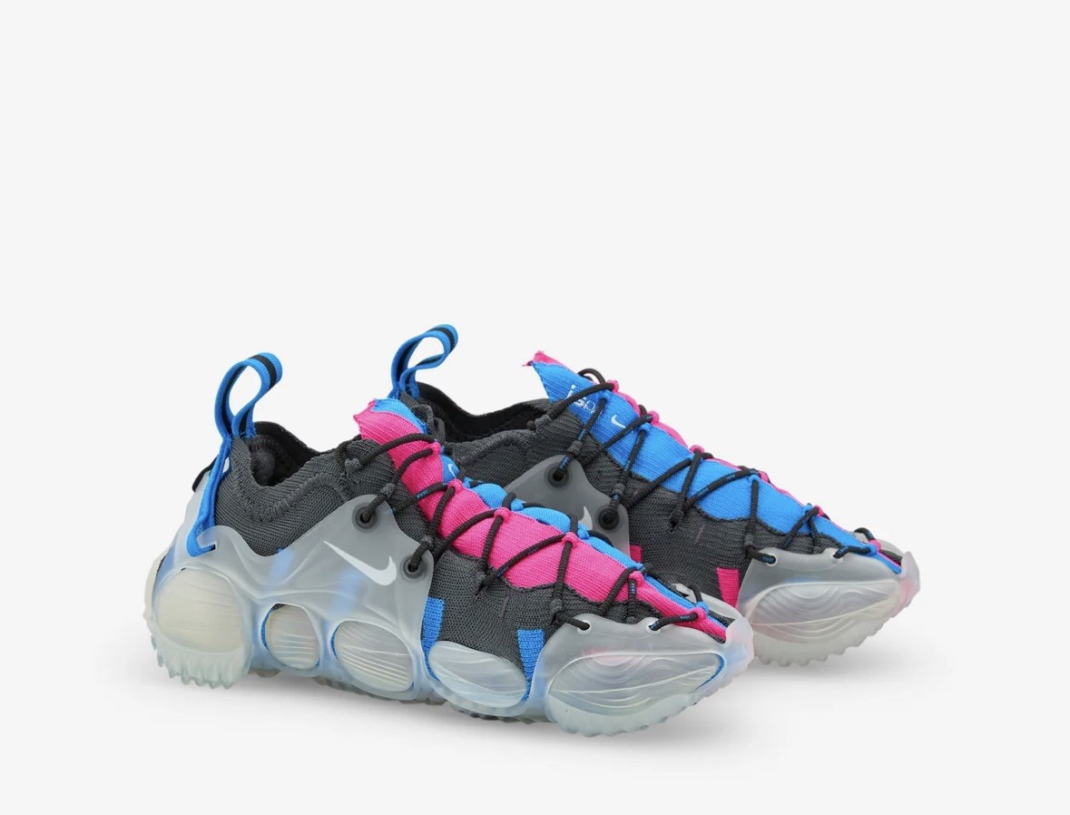 Nike ISPA Link Axis Anthracite Pink Blue Size 4 UK BNIB rare image 2