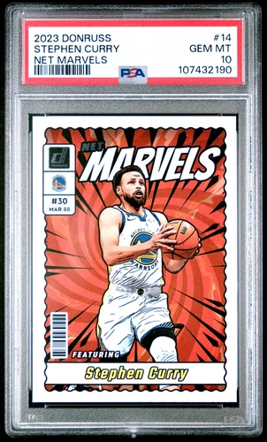 2023 PANINI DONRUSS NET MARVELS #14 STEPHEN CURRY PSA 10