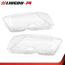 Pair Headlight Lens Covers Fits Bmw 1999-2003 E46 2dr2001-2006 M3 Pre-facelift