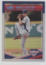 2018 USA Baseball Stars & Stripes Longevity Holo Foil 5/99 Rawley Hector #66 1s8
