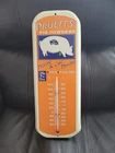 * HTF* Vintage Pruett’s Pig Powders 16” Metal Taylor Thermometer -Tin Farm Sign!