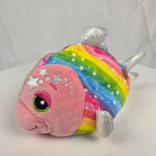 Basic Fun Cuteitos Partyitcs Rainbow Stuffed Animal Plush Toy 7.5"