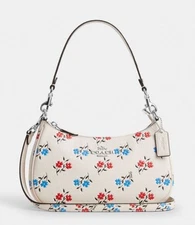 NWT COACH Teri Shoulder Bag With Fashion Floral Print CT830 ​Chalk Multi