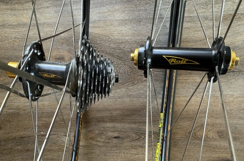 Rolf Vector Pro Tubular Bike Wheelset with Shimano Cassette & Tufo Tire - Picture 7 of 8