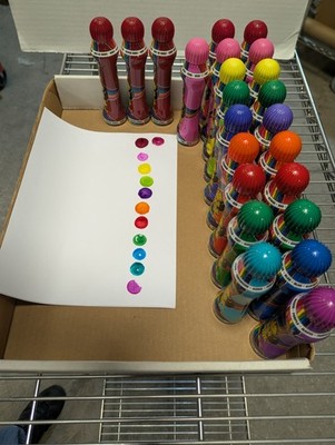 Dab O Ink Bingo Daubers Mixed Color Lot of 23 Ink Markers 80ml USED