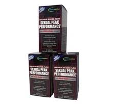 Lot of 3 Applied Nutrition Sexual Peak Performance 40 Tabs Supplement Exp 10/26