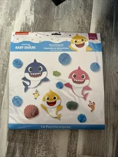 Baby Shark Dance Pinkfong Cartoon Kids Birthday Party Cutout Wall Decorating Kit