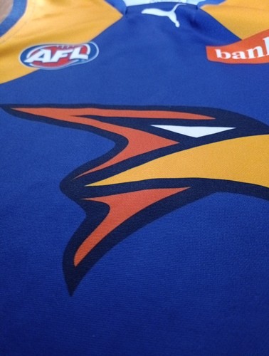 West Coast Eagles Puma AFL Guernsey Jumper Youth Size 12 Like New FREE POST AU - Picture 4 of 5