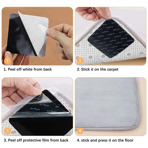 Rug Gripper for Hardwood Floors- Under Rug Anti-Slip Rug Grips Non Slip Rug P... - Imagen 7 de 9