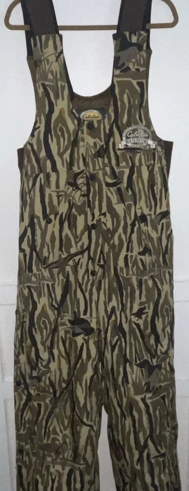 Vintage Cabelas Goretex Waterfowl Ducks Unlimited Thermolite Insulated Overalls