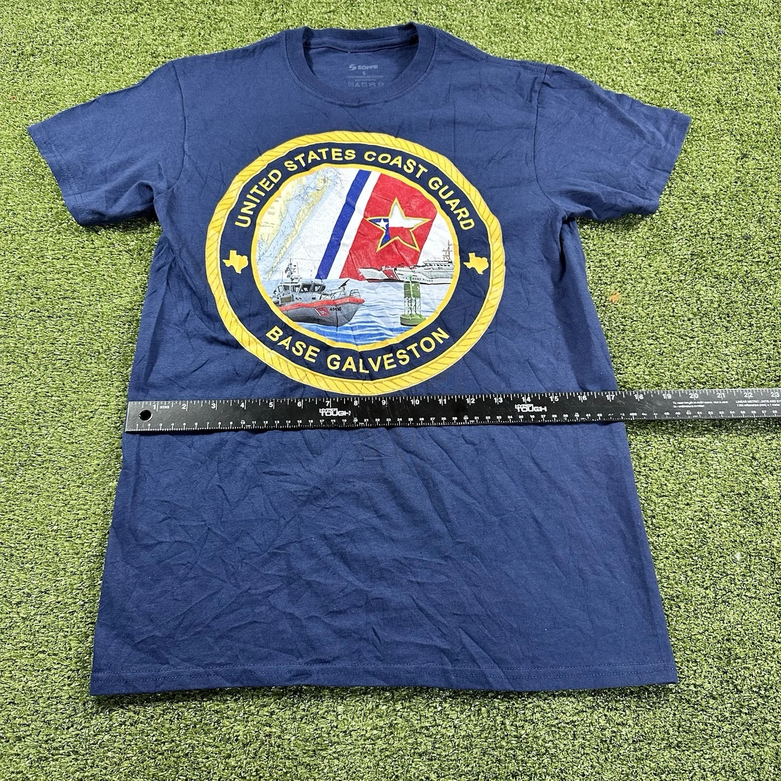 COAST GUARD STATION GALVESTON SHIRT Size S NWOT SOFFE - product detail image 4