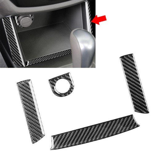 Black Center Console Storage Panel Cover Trim For Subaru Forester 2009-2013