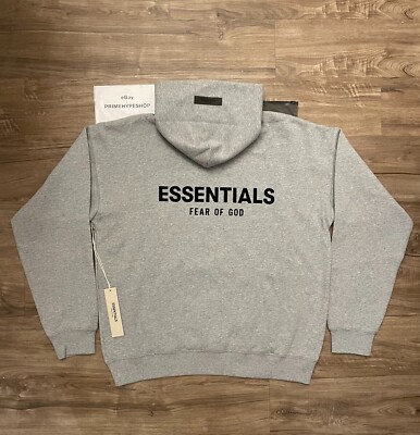 NEW Fear of God Essentials Hoodie Dark Oatmeal Size XXS-XL FREE