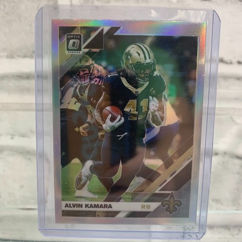 2019 Donruss Optic Football Alvin Kamara Silver Holo Prizm #67 - Picture 1 of 2