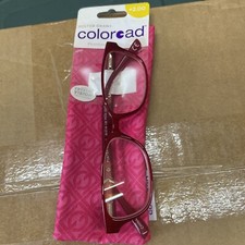 E70 FOSTER GRANT Coloread +2.00 EVALINA WINE Readers READING GLASSES 1 PAIR