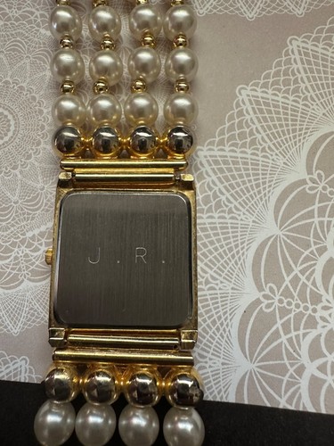 Orologio Joan Rivers Collezione Classics Finte Perle e Perline Oro Con Movimenti Quarzo - Foto 9 di 9