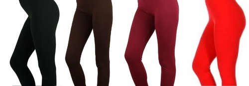 Solide butterweiche Leggings OS / Curvy - Bild 1 von 2