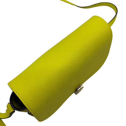 Auth Valextra Iside Cross Body Shoulder Bag N414294 Yellow Leather #36635211 - Picture 10 of 12