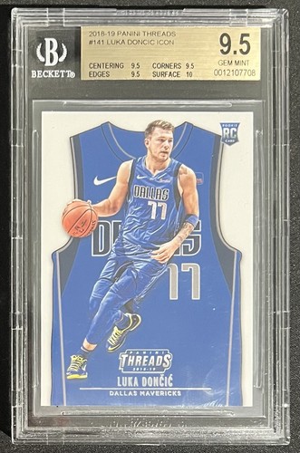 2018-19 Panini Threads LUKA DONCIC RC #141 BGS 9.5 RC - Bild 1 von 2
