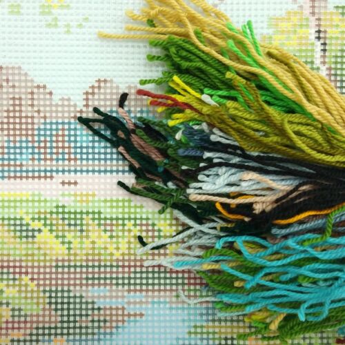 Kit cuscino punta ago/arazzo fai da te ""Alberi di betulla"" 16x16 pollici/40x40 cm - Foto 2 di 4