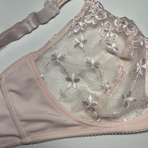 Bra Womens 42D Pink Wirefree Sheer Lace Cups Bling Hearts Adjustable RN 93010 - Bild 8 von 24