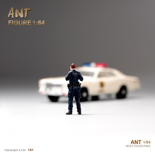 1/64 US Polizist Szene Requisite Miniaturen Figuren Modell Puppe für Autos Fahrzeuge Spielzeug - Bild 3 von 10