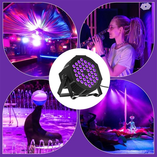 8PC 180W UV Black Par Light 36LED Par Light Stage Light DMX 512 Disco RemoteDJ - Picture 19 of 24