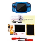 GBA 10 Levels Brightness V2 IPS Backlight LCD Mod & Shell With Clear Red Buttons