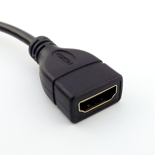 1x Mini HDMI Male Plug to HDMI Female Converter Adapter Cable Cord HDTV HD 1080P - Picture 7 of 7