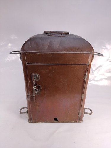 Very large antique heavy copper ships light Peters and Bey Hamburg - Picture 3 of 16