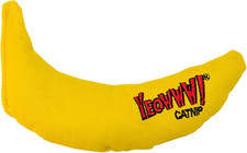 Yeowww Catnip Toy, Yellow Banana