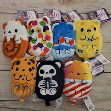 Lot of 7 NEW Bears vs Donuts Bean Plush 2-8 's 2, 3, 4, 5, 6, 7, 8