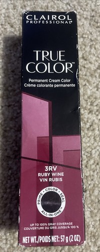 Clairol True Color Permanent Cream Color 2 oz 3RV Ruby Wine - Picture 1 of 6