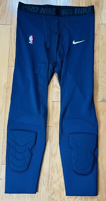 Nike NBA Pro Hyperstrong 3/4 Padded Tights/Pants Navy Blue AA0755-419, Mens 2XLT