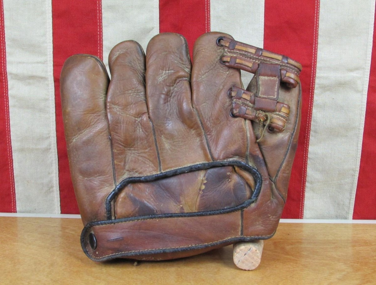 Vintage MacGregor Goldsmith Leather Split Finger Baseball Glove