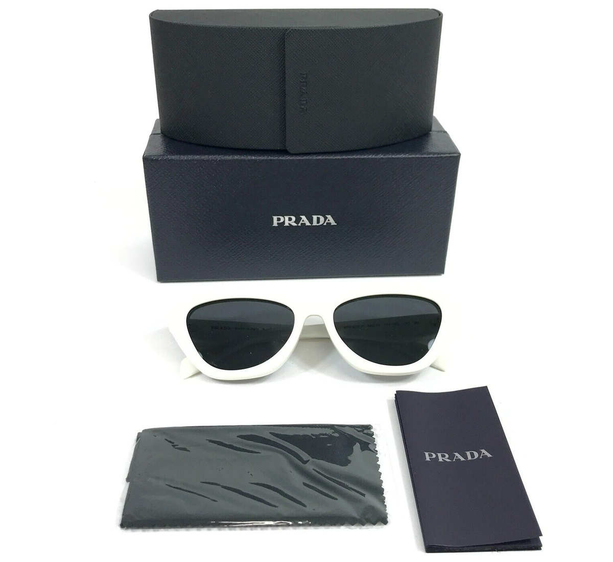 Prada Sunglasses SPR A02-F 17K-08Z White Asian Fit Frames Prada Sunglasses SPR A02-F 17K-08Z White Asian Fit Frames