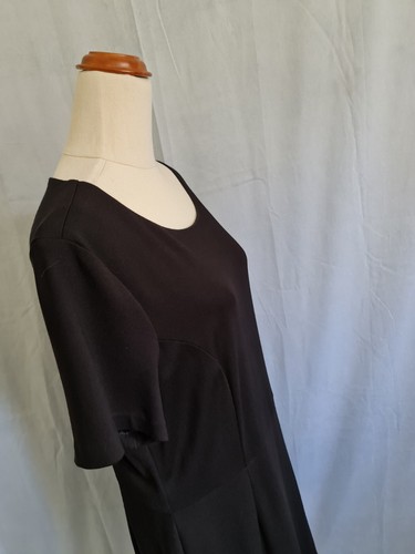 TRENT NATHAN Short Sleeve Size 18 MIDI Dress Lined Made In Australia Side Zip ❤️ - Picture 7 of 15