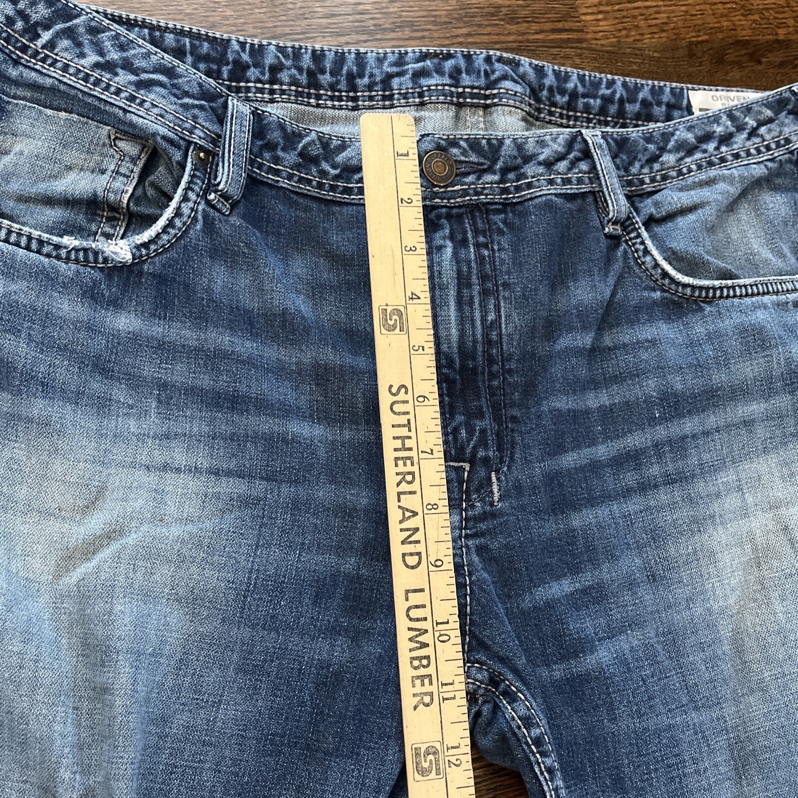 Buffalo David Bitton Jeans Mens 38x28.5 Driven-X Basic Straight Stretch Denim - View 7
