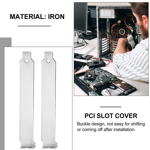 12 Pcs Blanking Plate Heat Dissipation Dustproof Cover Travel Pci Slot Silver - Afbeelding 8 van 12