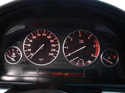 Pour Bmw X5 E53 99-05 Anneaux en aluminium brossé mat pour le groupe de compteur - Foto 7 di 10