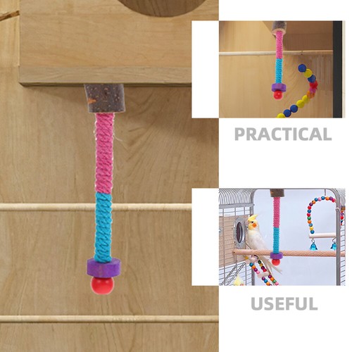 Soporte de madera para pájaros rama caña de pie de madera 2 piezas para loro periquito cacatúas - Imagen 5 de 12