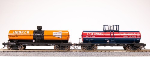 Broadway Limited 7667 HO Columbia Southern, Hooker 6000 Gallon Tank 2-Pack B - Picture 4 of 5