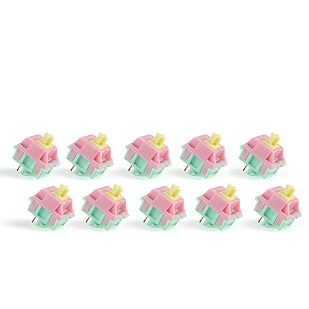 Mechanical Keyboard MX Linear Pastel Cream Custom Switches for Smooth Typing