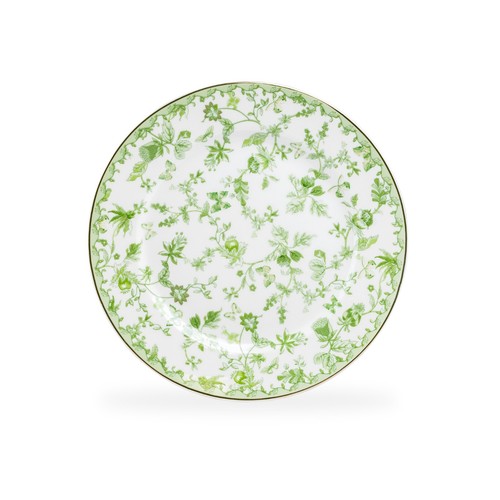 Grace Teaware Greeny Garden 8" Fine Porcelain Dessert Plates Set of 4 - Picture 2 of 4