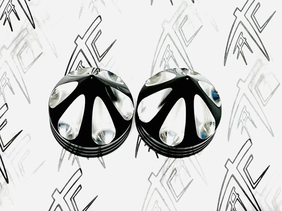 TAPAS HORQUILLA ZX-14R CORTE CONTRASTE NEGRO 2006-2024 KAWASAKI NINJA ZX14R Foto 2 de 4