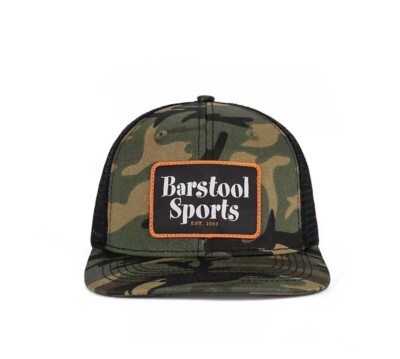 Barstool Sports Camouflage SnapBack Trucker Hat New Ships Fast