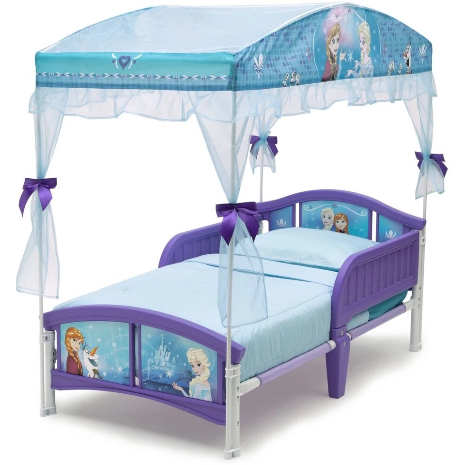Cama infantil Frozen princesa meninas quarto móveis resistente trilho de segurança infantil - Imagem 2 de 4